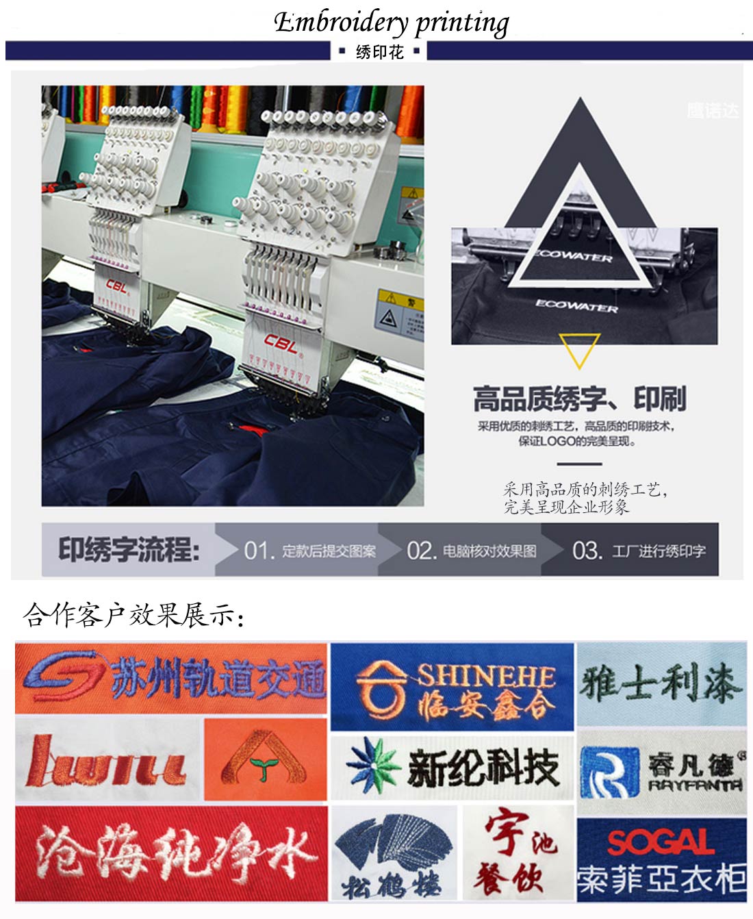 短袖修身T恤工作服 大红色夏季潮流t恤衫工作服印绣花和BD半岛效果展示 